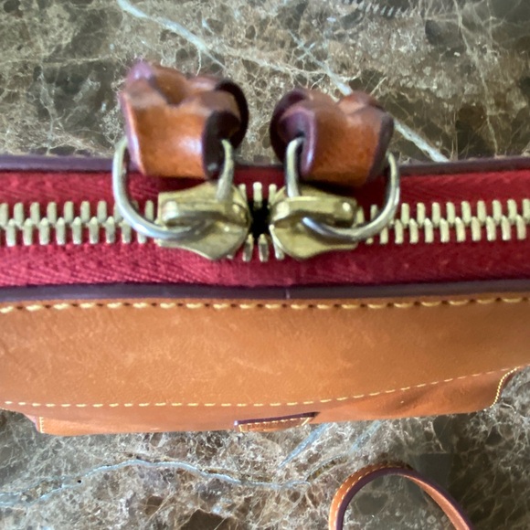 Dooney & Bourke FLORENTINE LEATHER LINED NATURAL Leather Bag - Picture 4 of 8